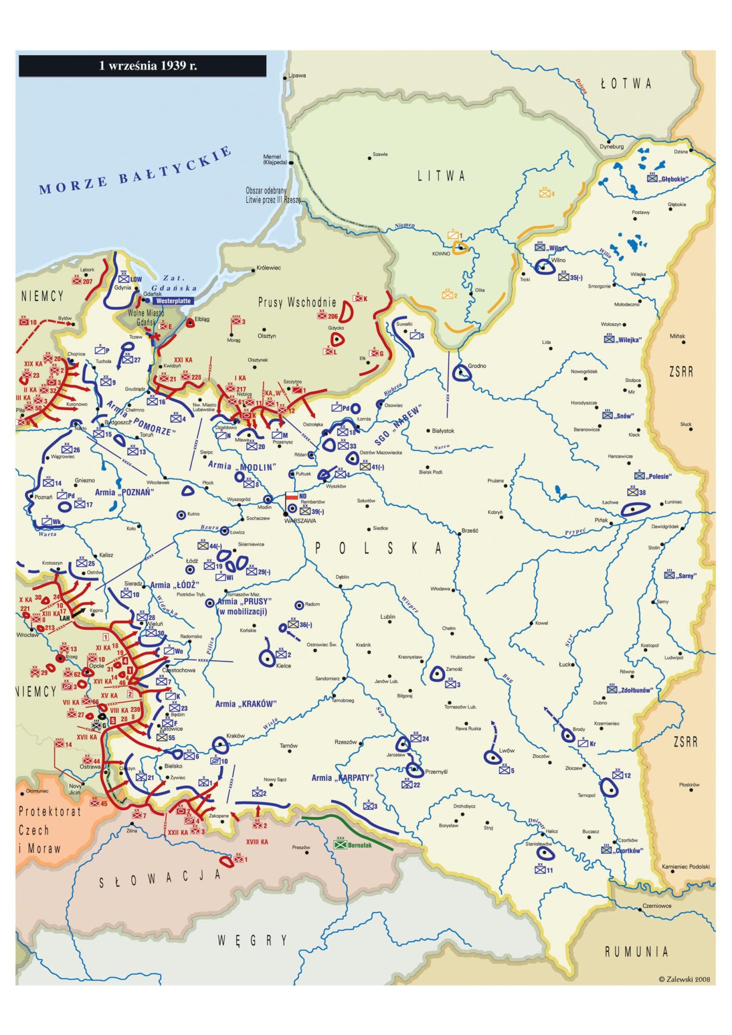 Wielki Atlas Kampanii Wrześniowej 1939 Tom I - Sklep Defence24